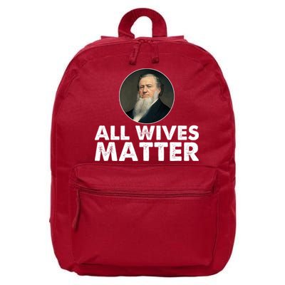 All Wives Matter Joseph Smith Polygamy Ex Mormon Lds Meme 16 in Basic Backpack