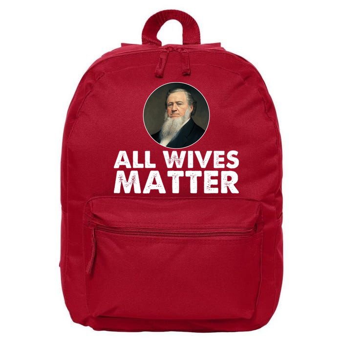All Wives Matter Joseph Smith Polygamy Ex Mormon Lds Meme 16 in Basic Backpack