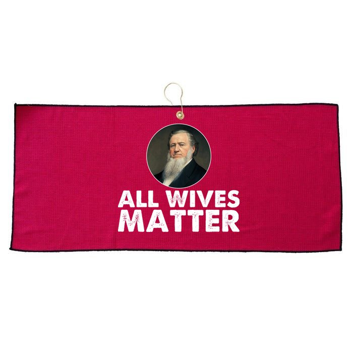 All Wives Matter Joseph Smith Polygamy Ex Mormon Lds Meme Large Microfiber Waffle Golf Towel