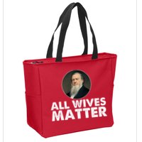 All Wives Matter Joseph Smith Polygamy Ex Mormon Lds Meme Zip Tote Bag