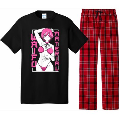 Anime Waifu Material Japanese Anime Lover Shirt Pajama Set