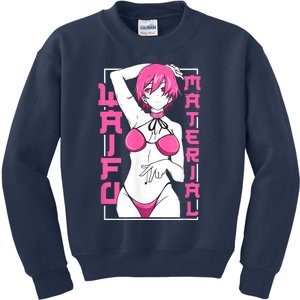 Anime Waifu Material Japanese Anime Lover Shirt Kids Sweatshirt