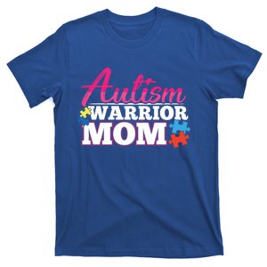 Autism Warrior Mom Cute Autism Awareness Puzzle Piece Gift T-Shirt