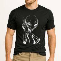 Alien With Middle Finger Performance Shirt