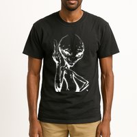 Alien With Middle Finger Tall T-Shirt