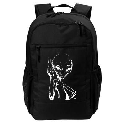 Alien With Middle Finger Backpack