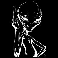 Alien With Middle Finger Bucket Hat