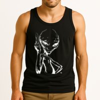 Alien With Middle Finger Tank Top