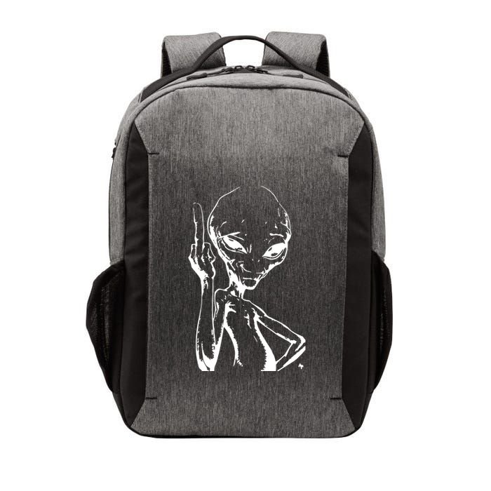 Alien With Middle Finger Vector Backpack