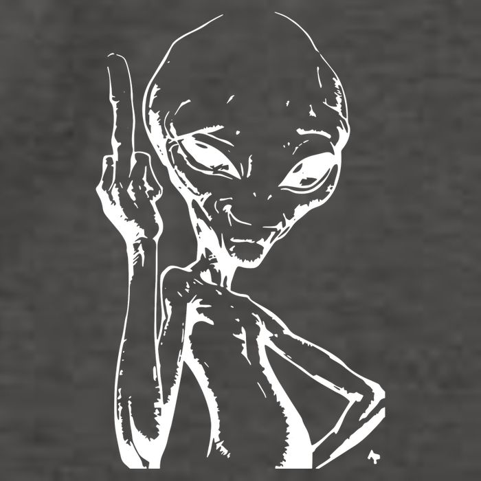Alien With Middle Finger Vector Backpack