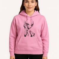 Alien With Middle Finger Hoodie