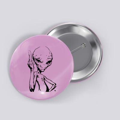 Alien With Middle Finger Button