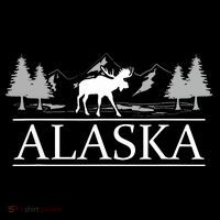Alaskan Wilderness Moose Glacier Mountains Nature Alaska Hoodie