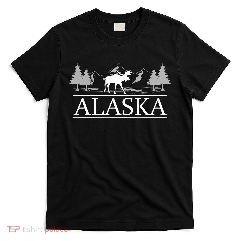 Alaskan Wilderness Moose Glacier Mountains Nature Alaska T-Shirt