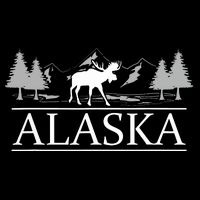Alaskan Wilderness Moose Glacier Mountains Nature Alaska Sustainable Bucket Hat