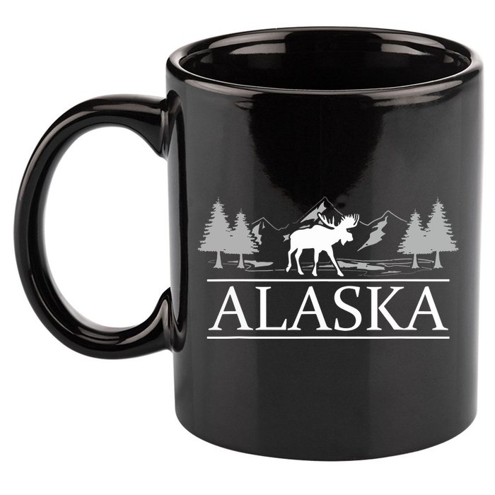 Alaskan Wilderness Moose Glacier Mountains Nature Alaska 11oz C Handle Ceramic Mug