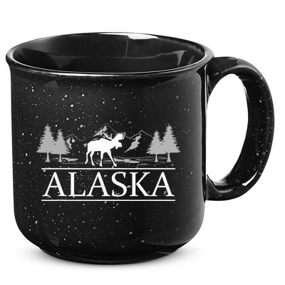 Alaskan Wilderness Moose Glacier Mountains Nature Alaska 15oz Campfire Ceramic Mug