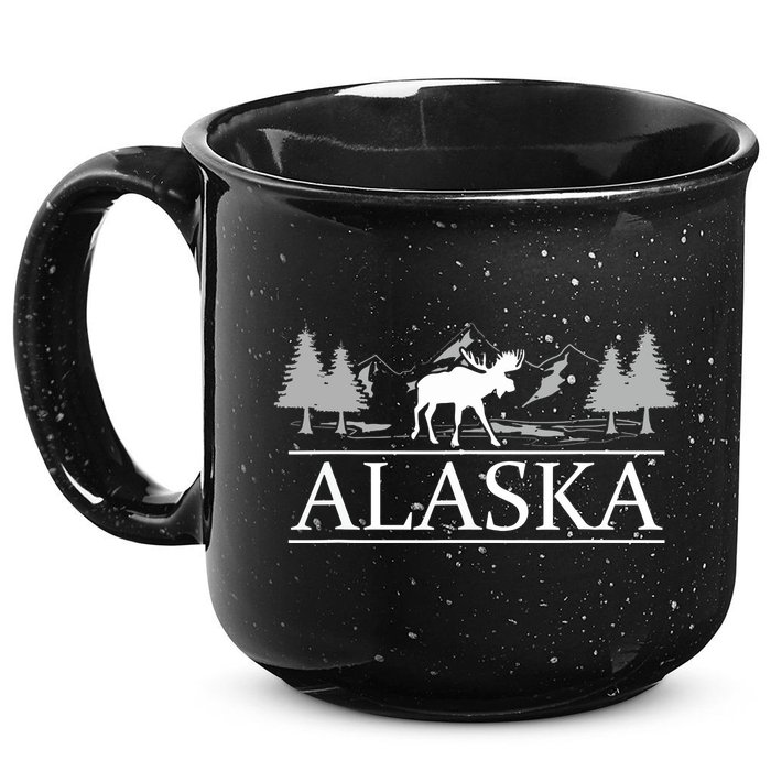 Alaskan Wilderness Moose Glacier Mountains Nature Alaska 15oz Campfire Ceramic Mug