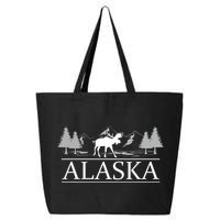 Alaskan Wilderness Moose Glacier Mountains Nature Alaska 25L Jumbo Tote
