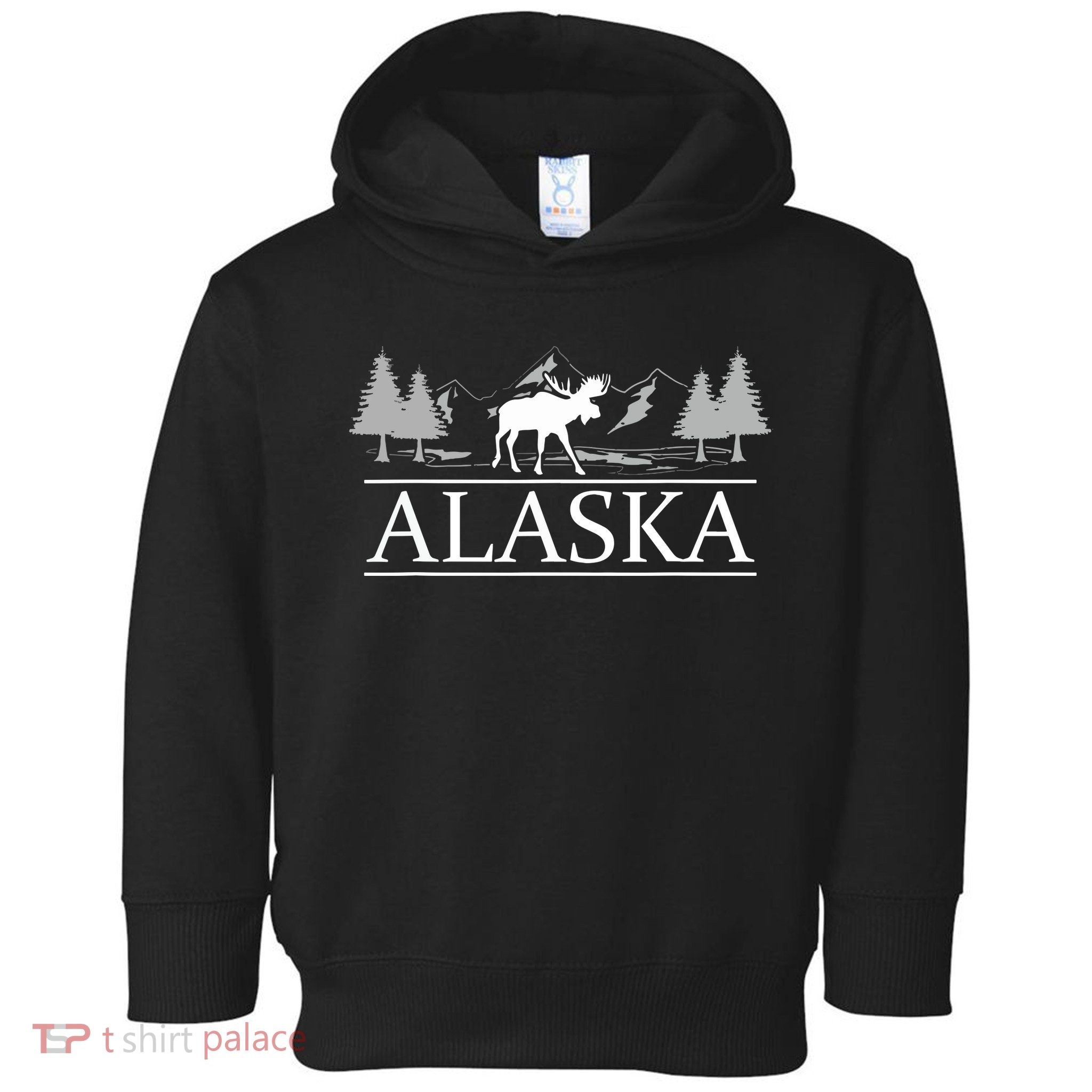 Alaskan Wilderness Moose Glacier Mountains Nature Alaska Toddler Hoodie