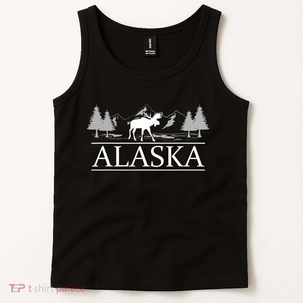 Alaskan Wilderness Moose Glacier Mountains Nature Alaska Tank Top