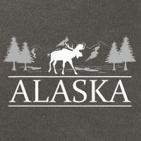 Alaskan Wilderness Moose Glacier Mountains Nature Alaska Cotton Canvas Backpack