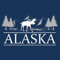 Alaskan Wilderness Moose Glacier Mountains Nature Alaska Infant Baby Jersey Bodysuit