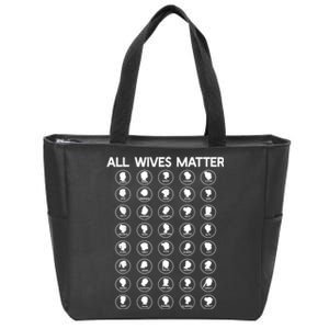 All Wives Matter Joseph Smith Polygamy Ex Mormon Lds Meme Zip Tote Bag