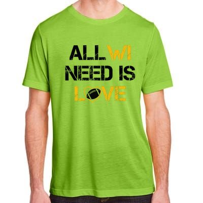 All Wi Need Is Love Green Bay Adult ChromaSoft Performance T-Shirt