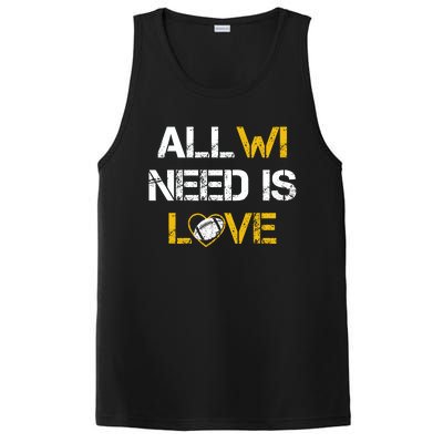 All Wi Need Is Love Green Bay PosiCharge Competitor Tank