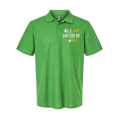 All Wi Need Is Love Green Bay Softstyle Adult Sport Polo