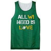 All Wi Need Is Love Green Bay Mesh Reversible Basketball Jersey Tank