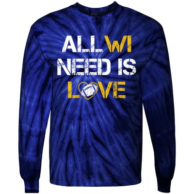 All Wi Need Is Love Green Bay Tie-Dye Long Sleeve Shirt