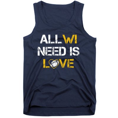 All Wi Need Is Love Green Bay Tank Top