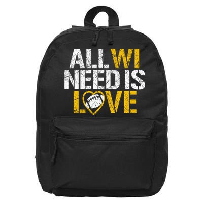All WI Need Is Love 16 in Basic Backpack