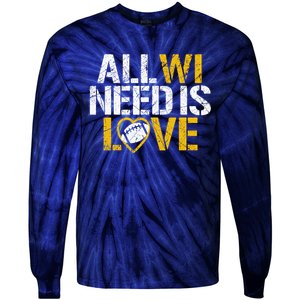 All WI Need Is Love Green Bay Tie-Dye Long Sleeve Shirt