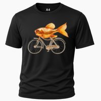 A Woman Needs A Man Like A Fish Needs A Bicycle Cooling Performance Crew T-Shirt