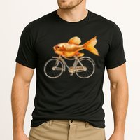A Woman Needs A Man Like A Fish Needs A Bicycle Cooling Performance Crew T-Shirt
