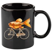 A Woman Needs A Man Like A Fish Needs A Bicycle 11oz C Handle Ceramic Mug