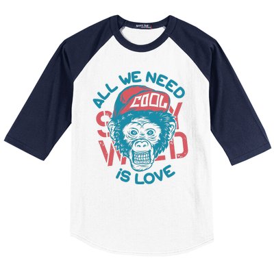 All We Need Is Love Baseball Sleeve Shirt