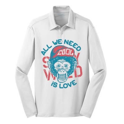 All We Need Is Love Silk Touch Performance Long Sleeve Polo