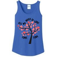 All We Need Is Love Hearts Tree Cute Rotic Valentines Day Funny Gift Ladies Essential Tank