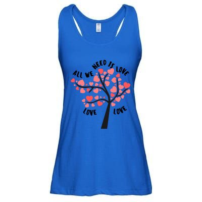 All We Need Is Love Hearts Tree Cute Rotic Valentines Day Funny Gift Ladies Essential Flowy Tank