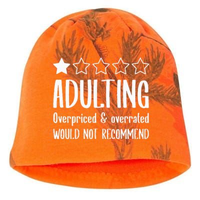 Adulting Would Not Recommend One Star Kati - Camo Knit Beanie