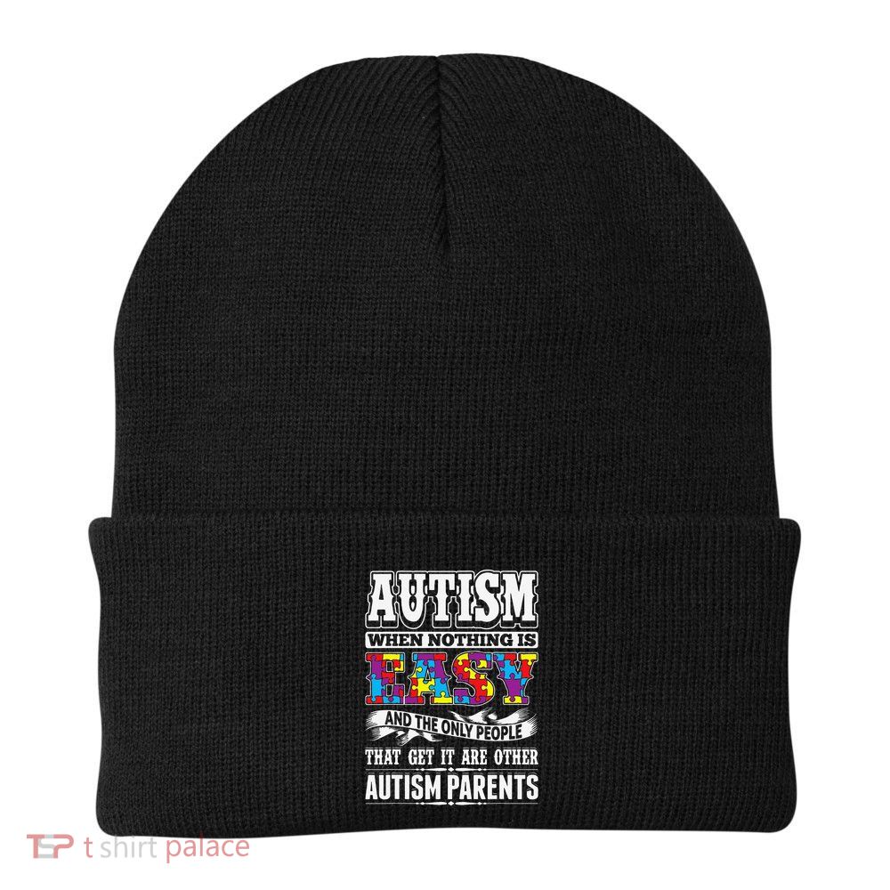 Autism When Nothing Is Easy Parents Puzzle Beanie
