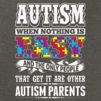 Autism When Nothing Is Easy Parents Puzzle Cotton Canvas Backpack