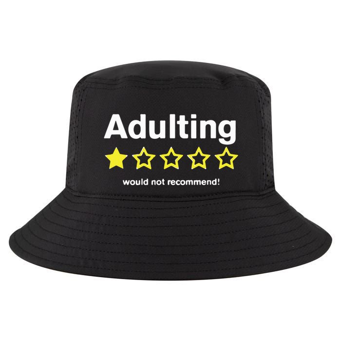 Adulting Would Not Recommend Cool Comfort Performance Bucket Hat