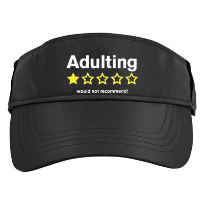 Adulting Would Not Recommend Adult Drive Performance Visor