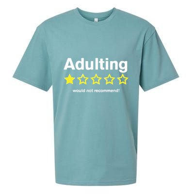 Adulting Would Not Recommend Sueded Cloud Jersey T-Shirt