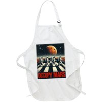 Astronauts Walking On Mars Occupy Mars Full-Length Apron With Pockets